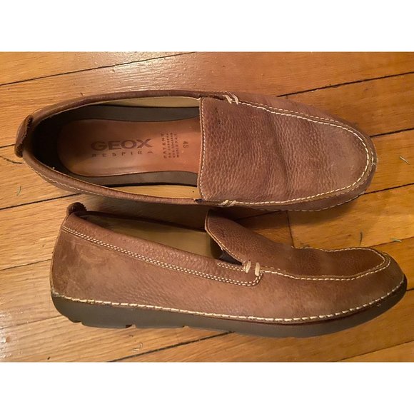 Geox Respira 100% Leather Loafers Mens Size 45/12 ~ Beautiful - Picture 3 of 5